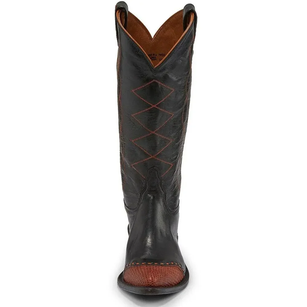 NEW Tony Lama Emilia Black Western Boot Snip Toe Leather‎ Cowgirl Cowboy Classic